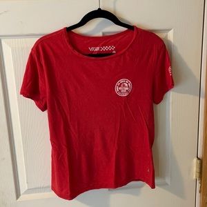Medium red vans surf shirt